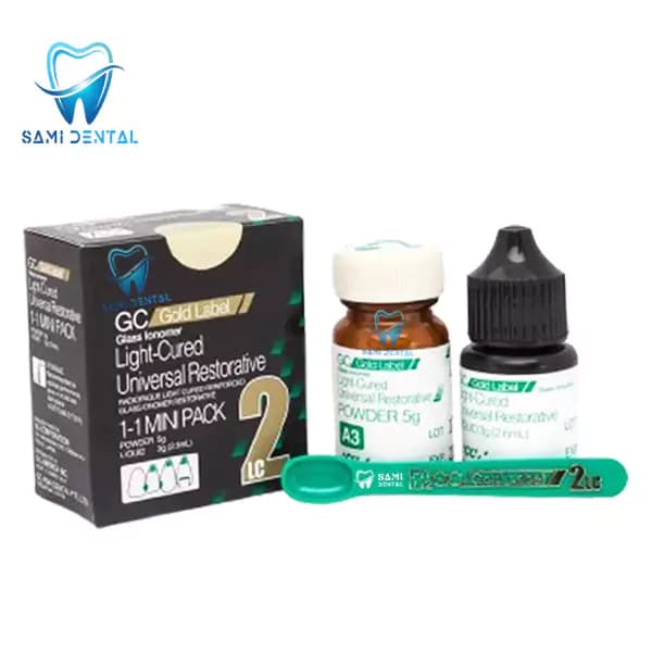 گلاس آینومر ترمیمی لایت کیور _ GC Fuji II LC Gold Label
