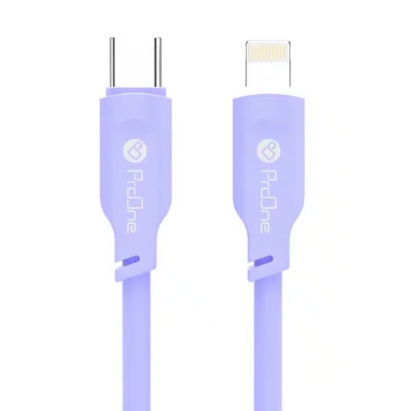 کابل شارژ و انتقال داده Lightning به Type-C پرووان مدل PCC143 توان 27 وات — تصویر ۸