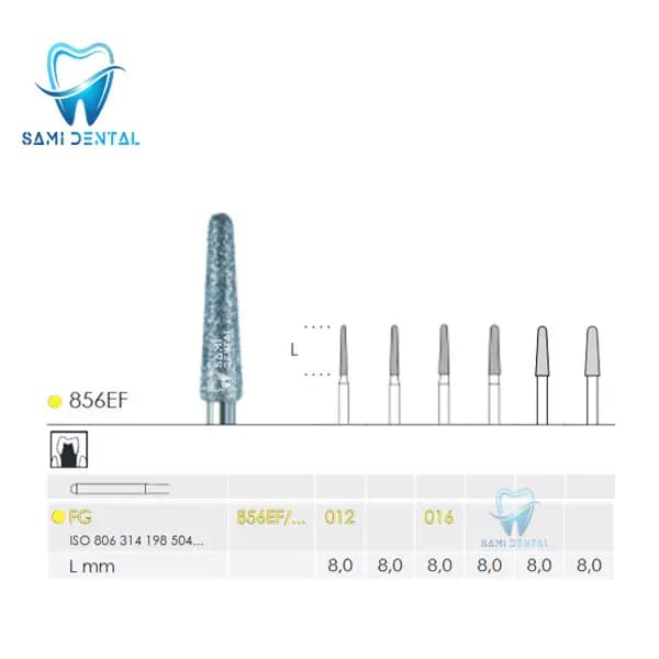 فرز الماسی مخروطی سر گرد توربین بوش آلمان _ Busch Diamond Bur