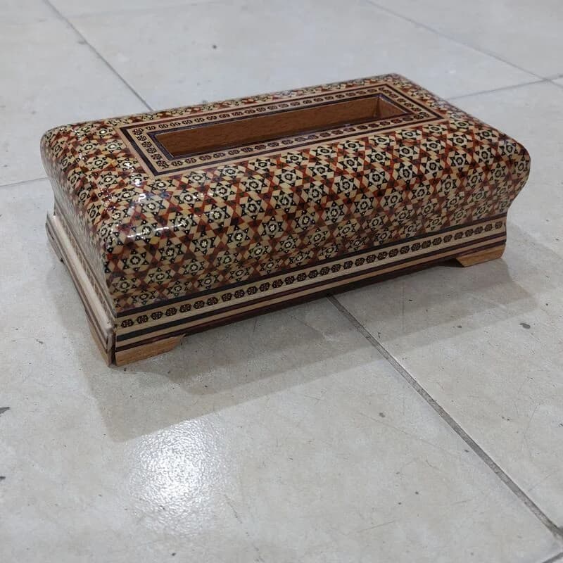 جادستمال خاتم چوبی نارنجی