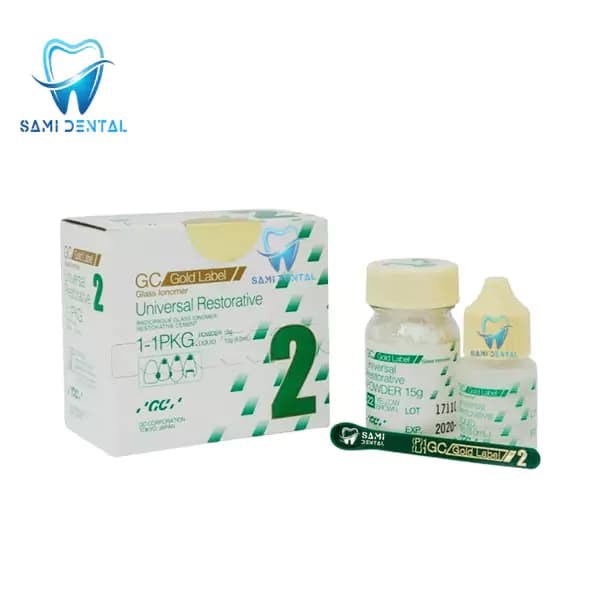 گلاس آینومر ترمیمی سلف کیور (شرکتی و هولوگرامدار) _ GC Fuji II Gold Label — تصویر ۲