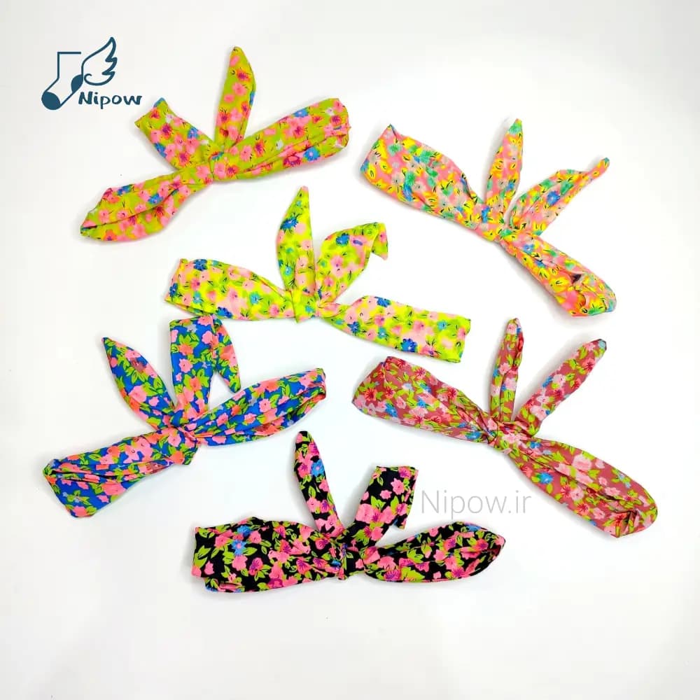 تل مو پارچه ای سیمی طرح گلبرگ
