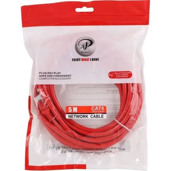 کابل شبکه CAT 6 ایکس پی XP با متراژ 5 متر