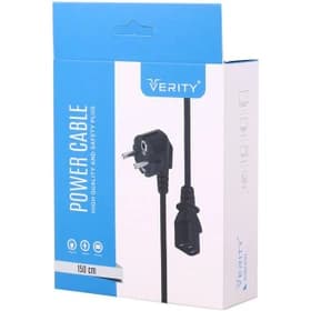 کابل برق سه پین منبع تغذیه وریتی مدل V-PC7110 طول 1.5 متر – مشکی مات