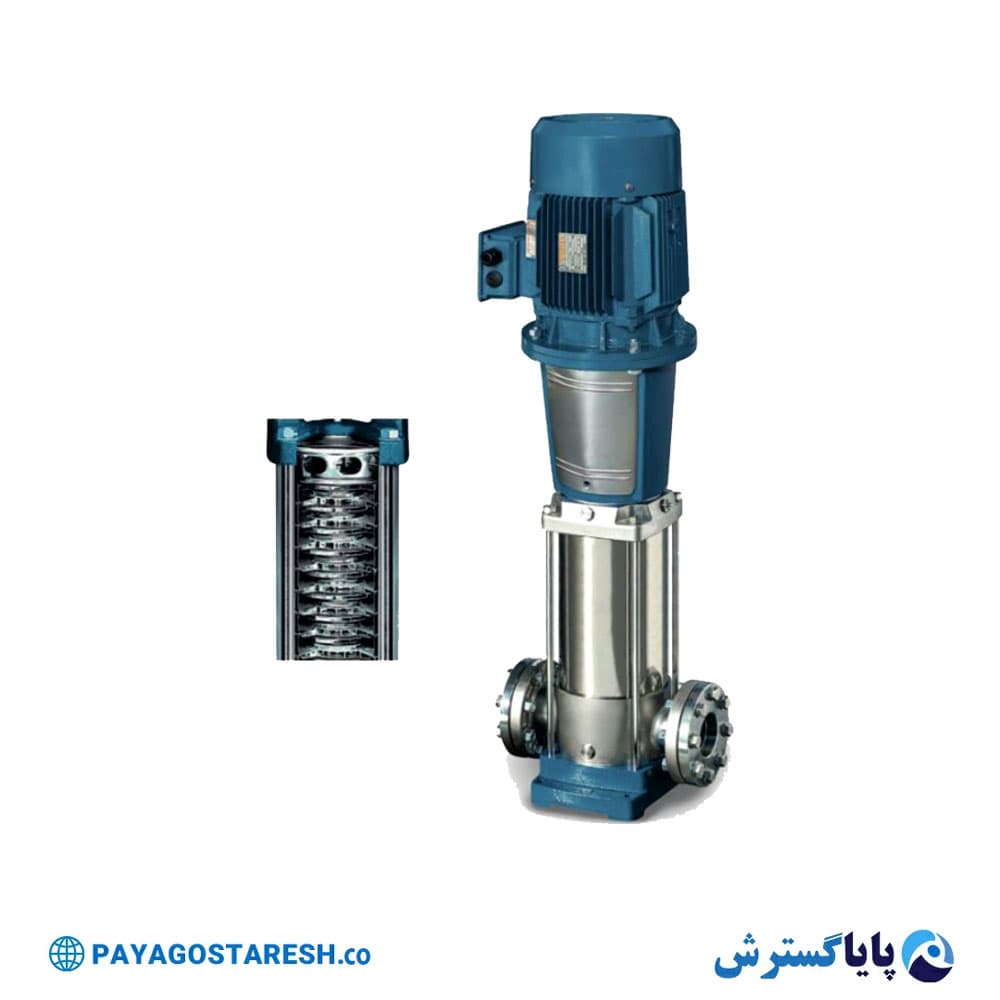 پمپ عمودی طبقاتی تمام استیل ورتکس (WORTEX) مدل MULTI VMT 32-5