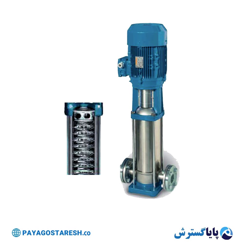 پمپ عمودی طبقاتی تمام استیل ورتکس (WORTEX) مدل MULTI VMT 20-14