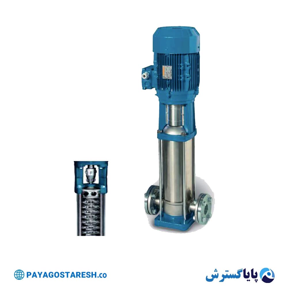 پمپ عمودی طبقاتی تمام استیل ورتکس (WORTEX) مدل MULTI VMT 16-16
