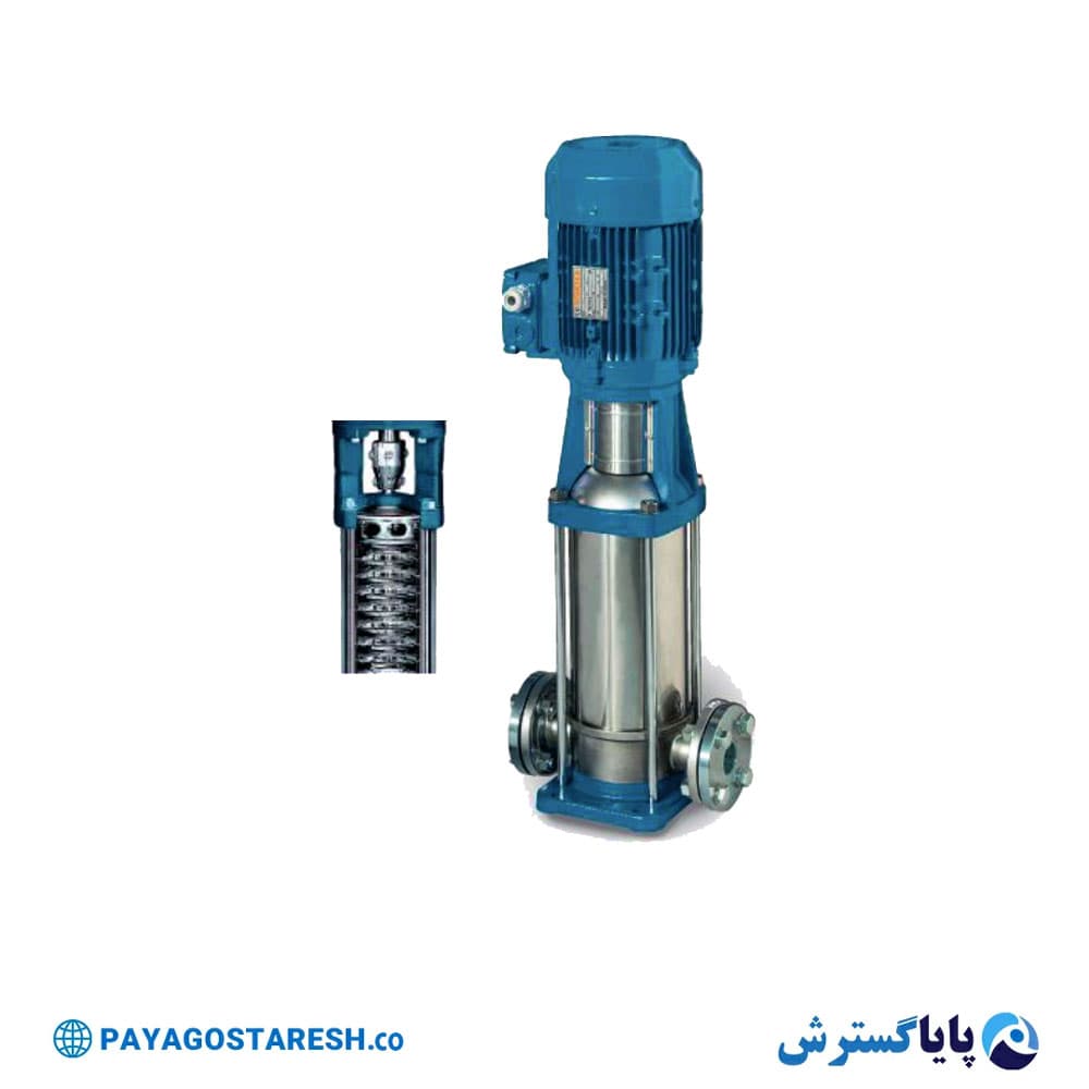 پمپ عمودی طبقاتی تمام استیل ورتکس (WORTEX) مدل MULTI VMT 8-15