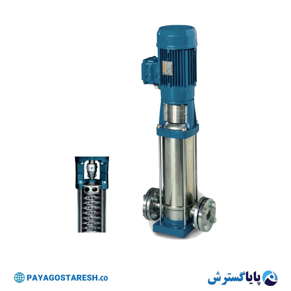 پمپ عمودی طبقاتی تمام استیل ورتکس (WORTEX) مدل MULTI VMT 4-8