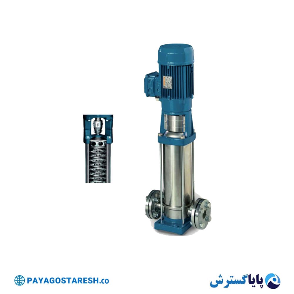 پمپ عمودی طبقاتی تمام استیل ورتکس (WORTEX) مدل MULTI VMT 2-15