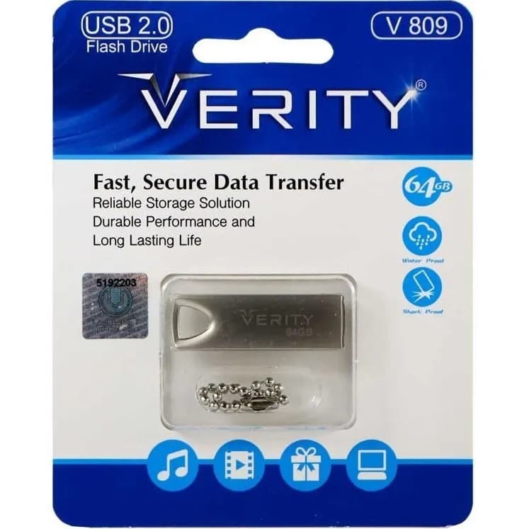 فلش مموری وریتی V 809 USB 2 ظرفیت 64 گیگابایت — تصویر ۲