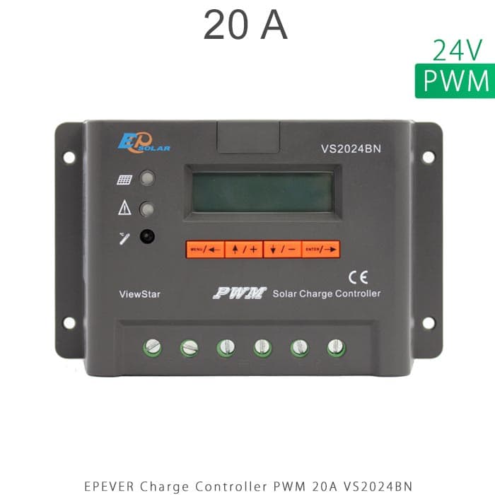 شارژ کنترلر 20A و 24V مدل VS2024BN سری PWM برند EPEVER