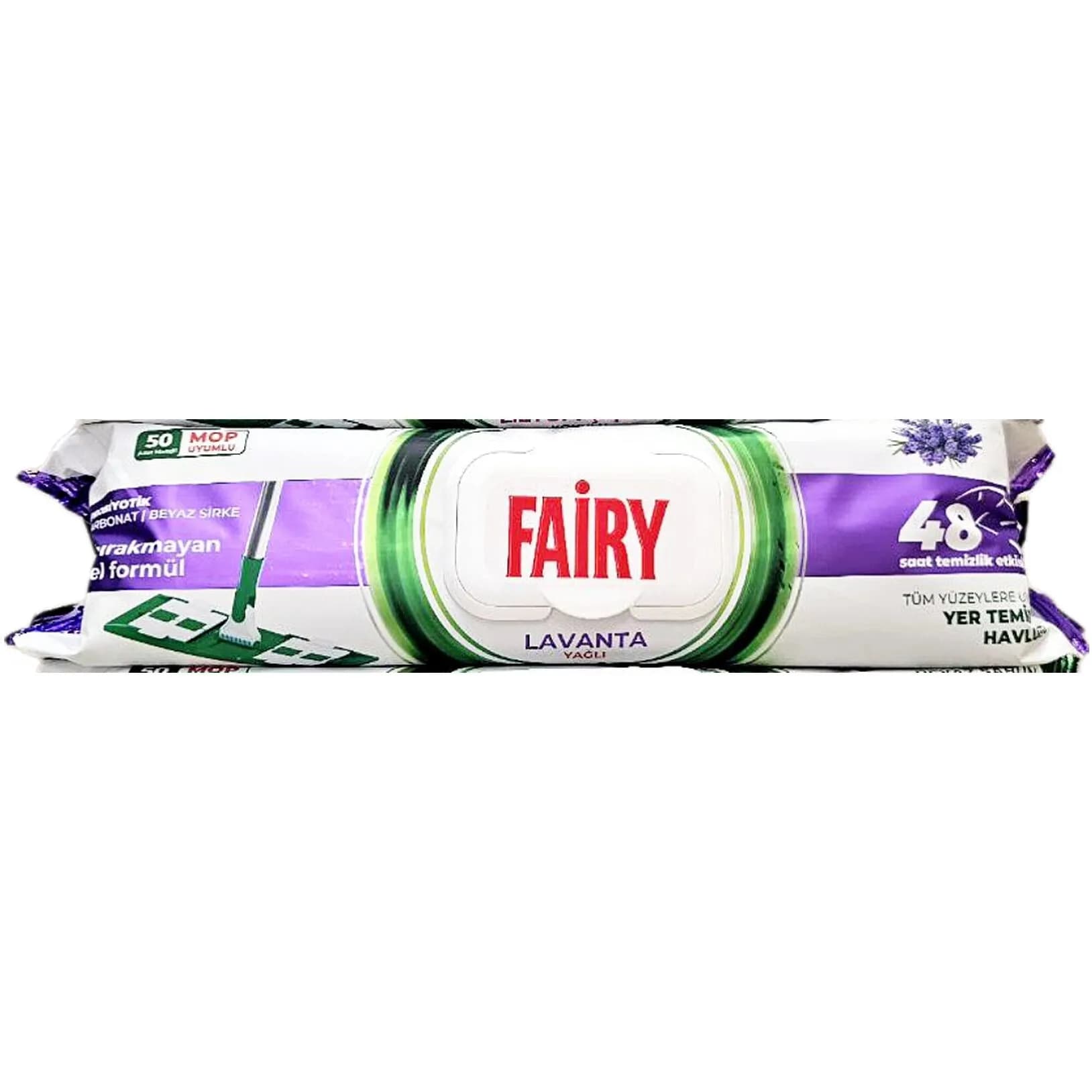 دستمال مرطوب تی فیری (T Fairy) بسته ۵۰ عددی رایحه لوندر
