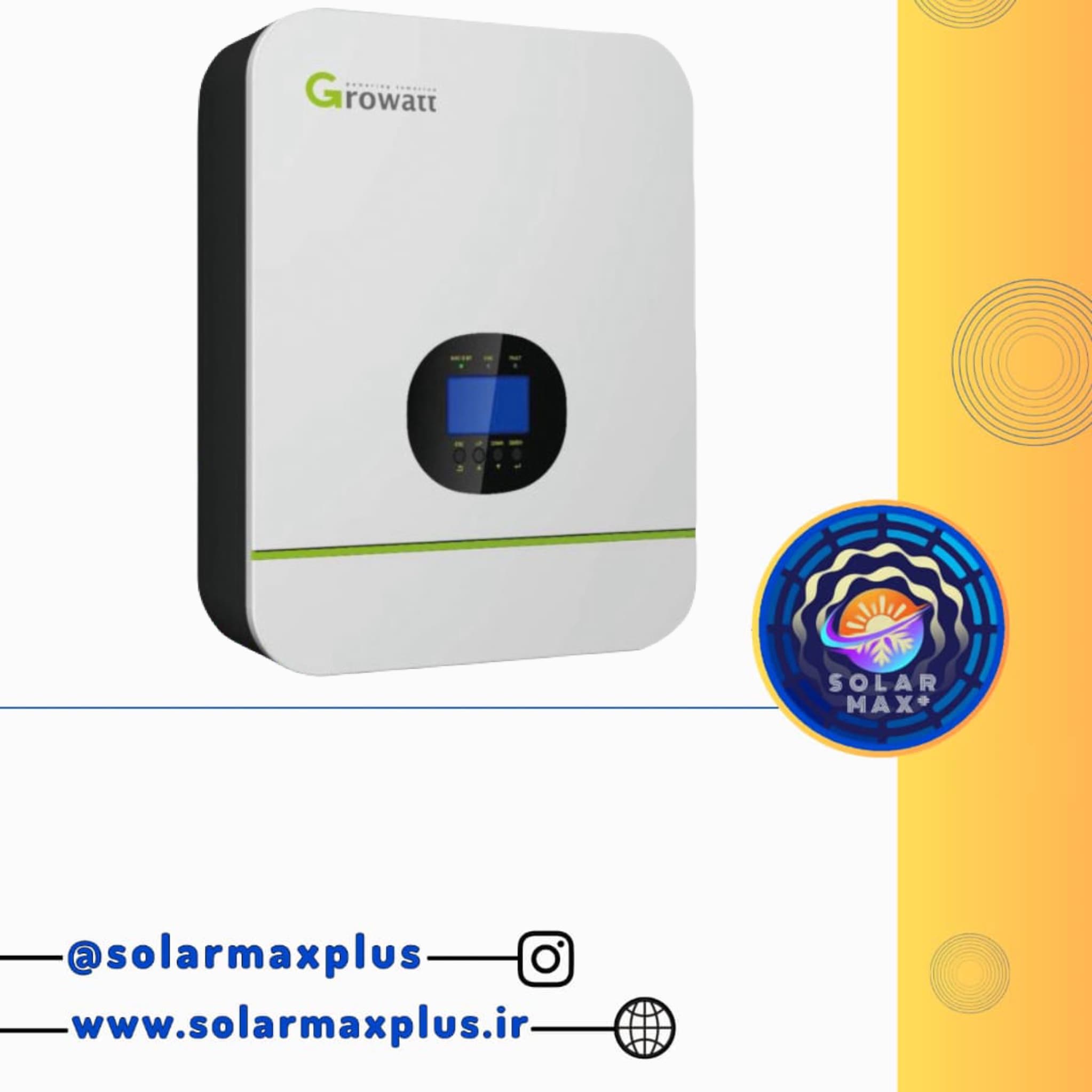 سانورتر 3 کیلووات(3000) 24 ولت برند Growatt مدل SPF 3000TL HVM