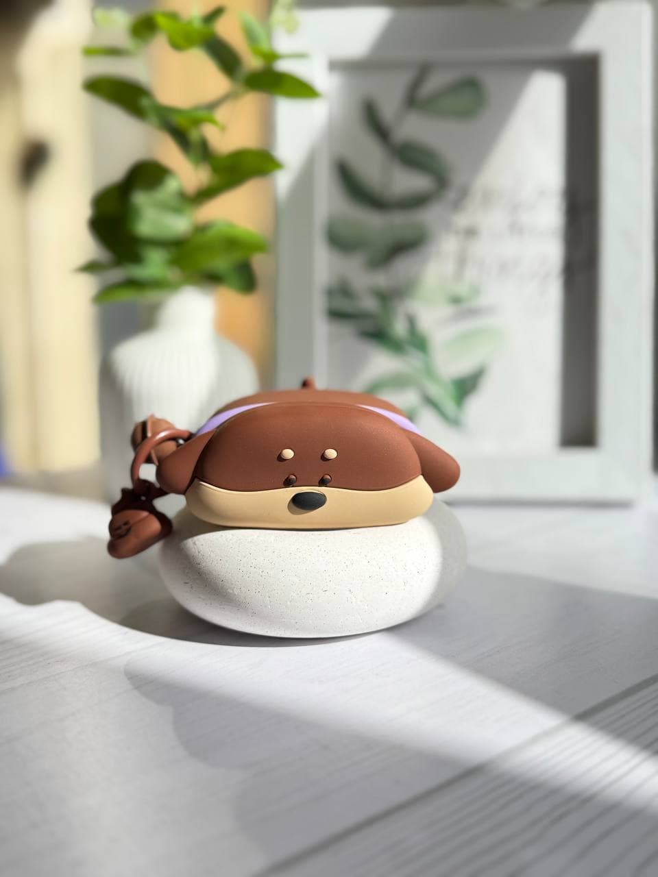کاور ایرپاد Cartoon Puppy سیلیکونی با آویز — تصویر ۲