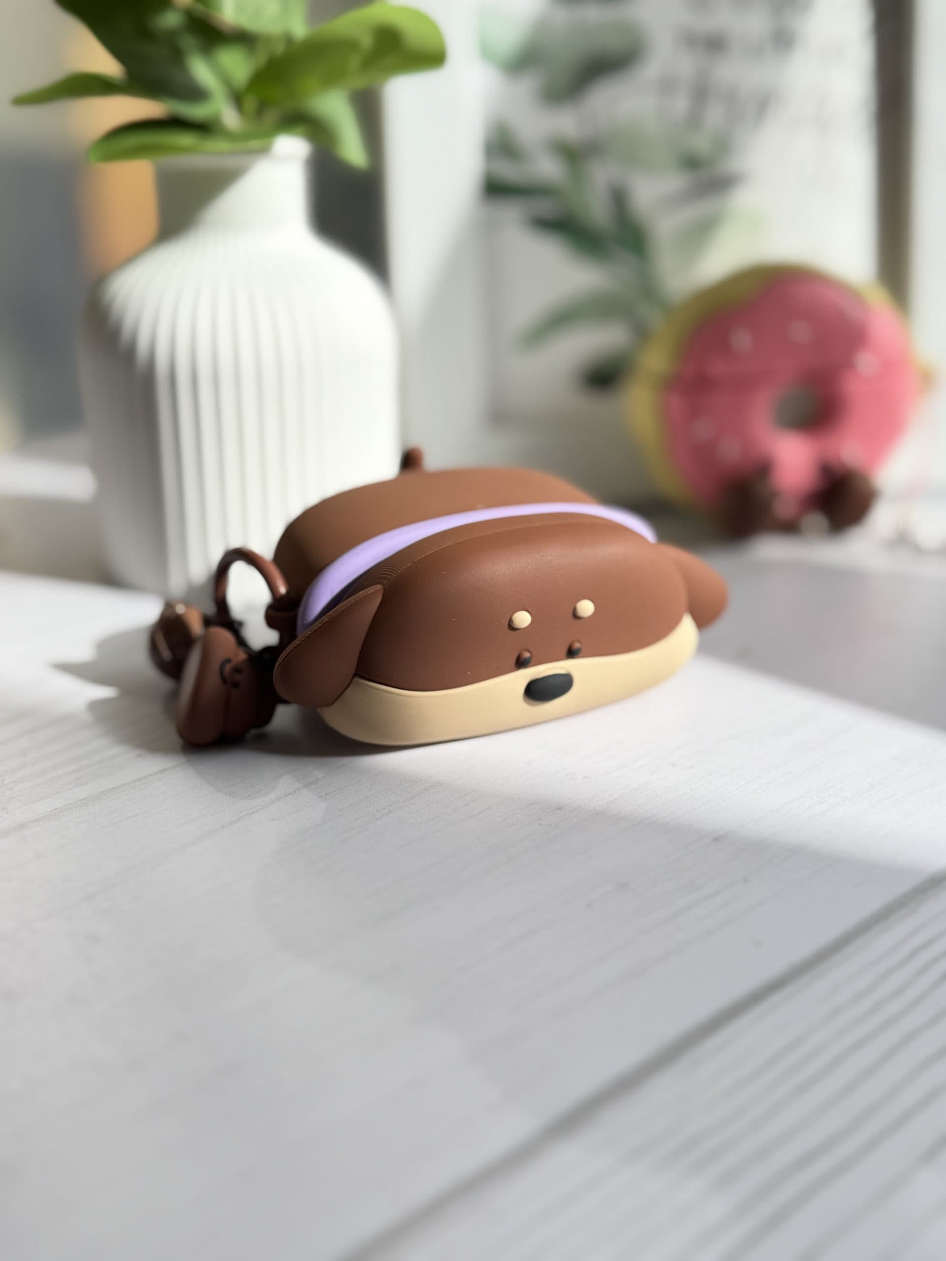 کاور ایرپاد Cartoon Puppy سیلیکونی با آویز — تصویر ۴