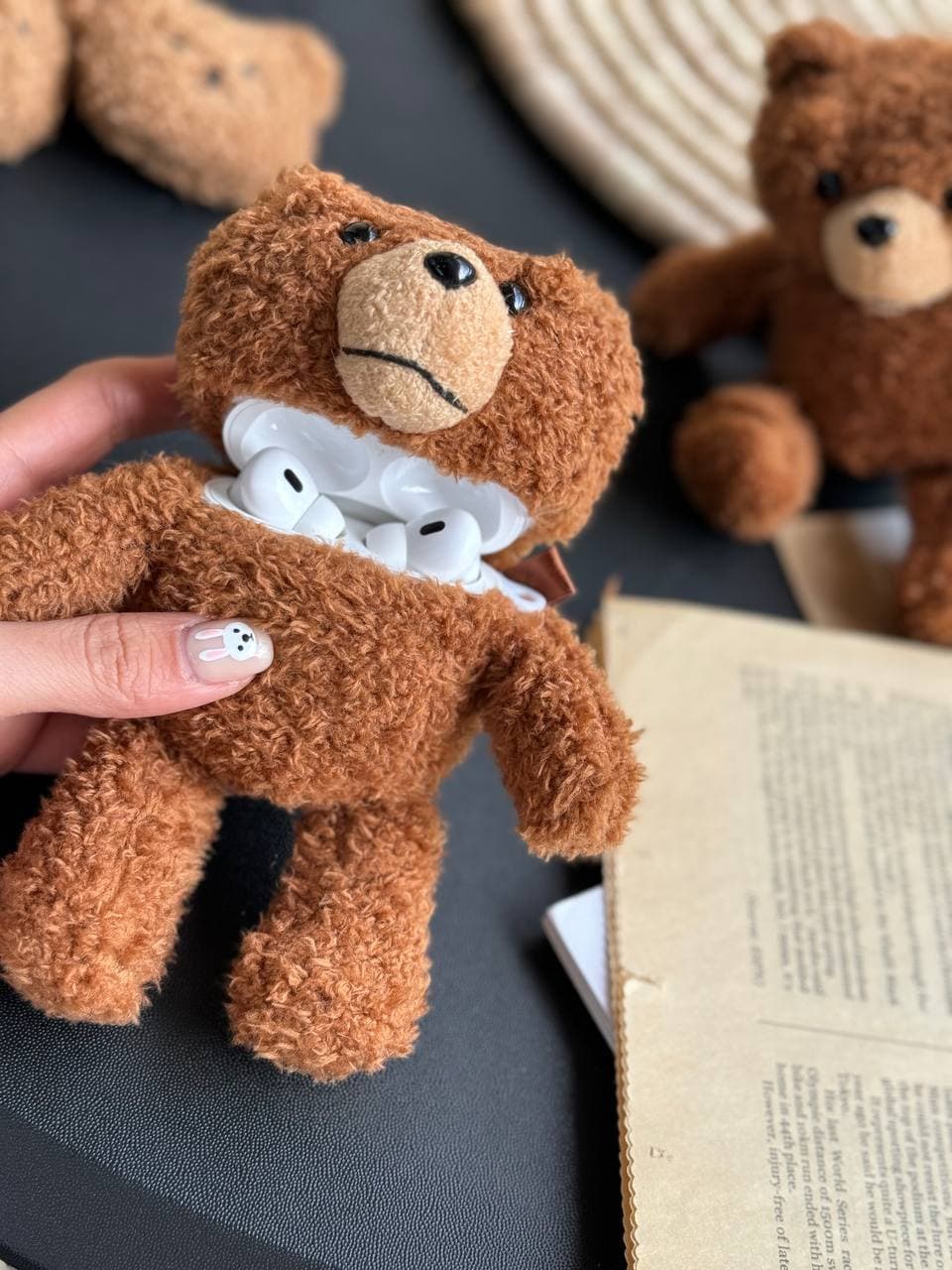 کاور ایرپاد Teddy Bear قهوه ای