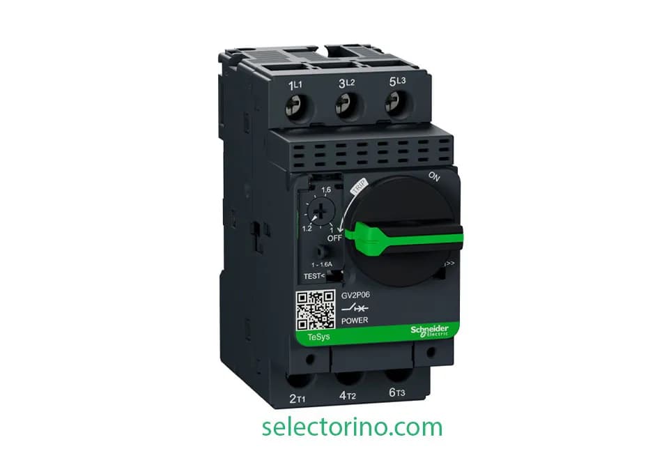 کلید حرارتی مغناطیسی 1 تا 1.6 آمپر اشنایدر کد GV2P06
