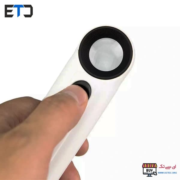 ذره بین دستی چراغ دار مدل RJS.6B-1BM با زوم 40 برابر — تصویر ۳
