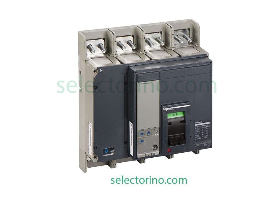 کليد اتوماتیک چهار پل 4P-1250NS آمپر قدرت قطع 50kA اشنایدر مدل 33480S2