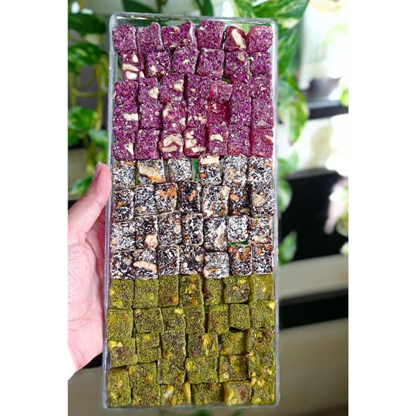 لوکوم میکس حبه ای مغزدار رژیمی بدون شکر (600 گرم)