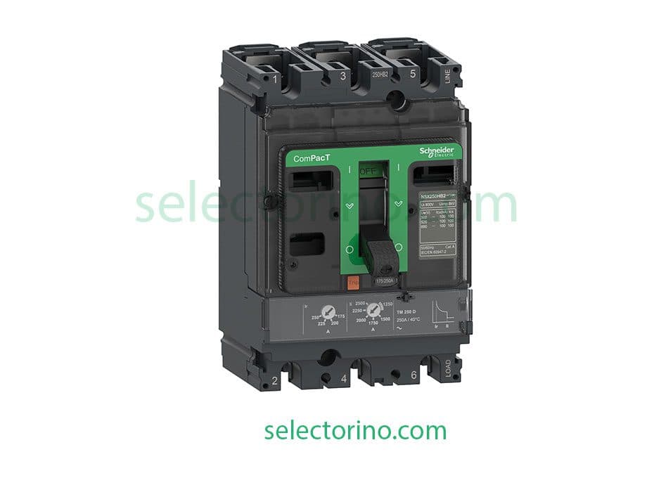 کلید اتوماتیک قابل تنظیم رنج جریانLV429840(70-100) اشنایدر الکتریک C10N3TM100 قدرت قطع 50KA
