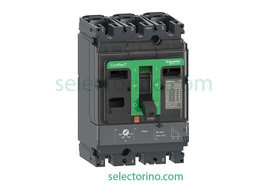 کلید اتوماتیک C10B3TM032C اشنایدر 32 آمپر قدرت قطع 25KA