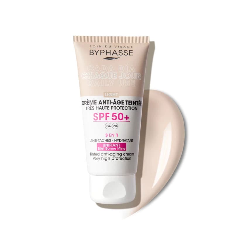 ضد آفتاب رنگیSPF 50 بایفاس