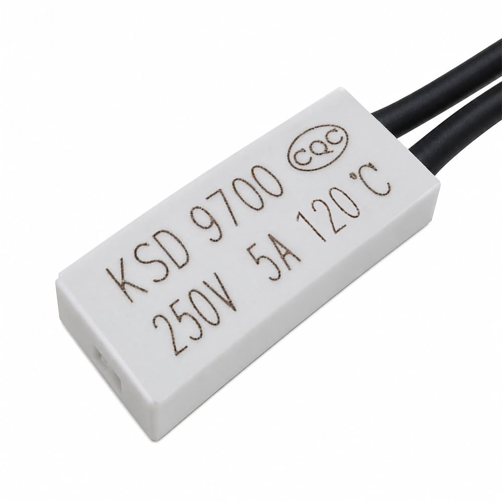 ترموسوئیچ حرارتی سیم دار NC 250V-5A 110C KSD9700