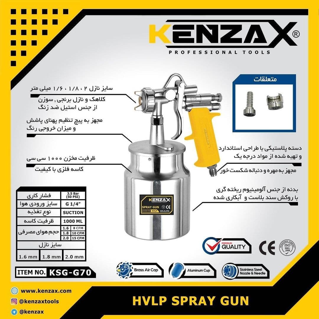 پیستوله باد حرفه ای _KENZAX KSG-G70
