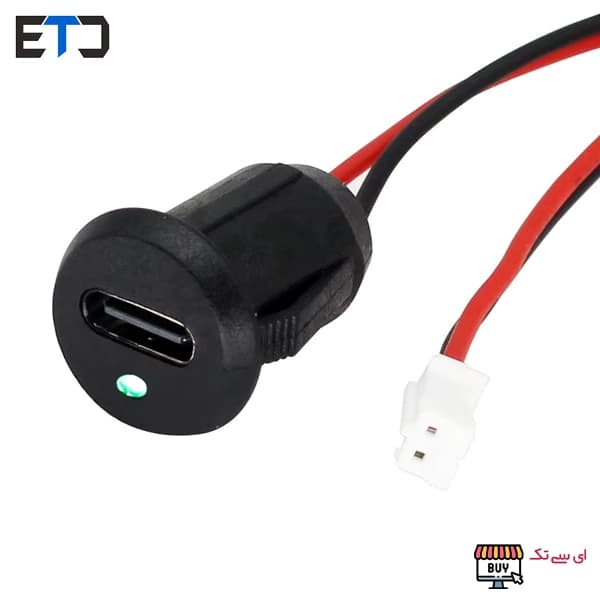 شارژر باتری لیتیومی با کانکتور مادگی فشاری TYPE-C چراغ دار — تصویر ۷