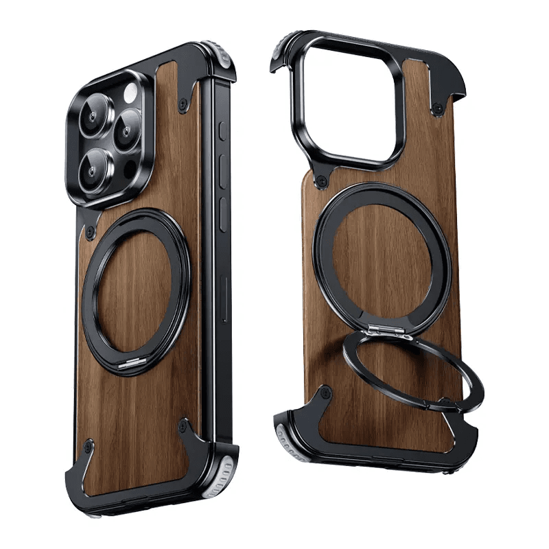 قاب گوشی walnut assembled metal برای آیفون