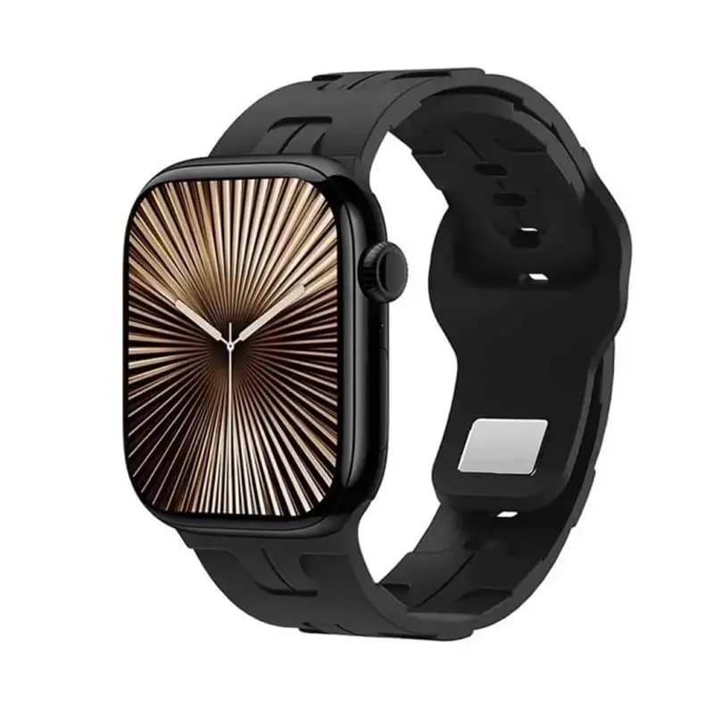 ساعت هوشمند اچ کا مدل HK11 Mini Plus با بدنه آلومینیومی و بند سیلیکونی — تصویر ۸