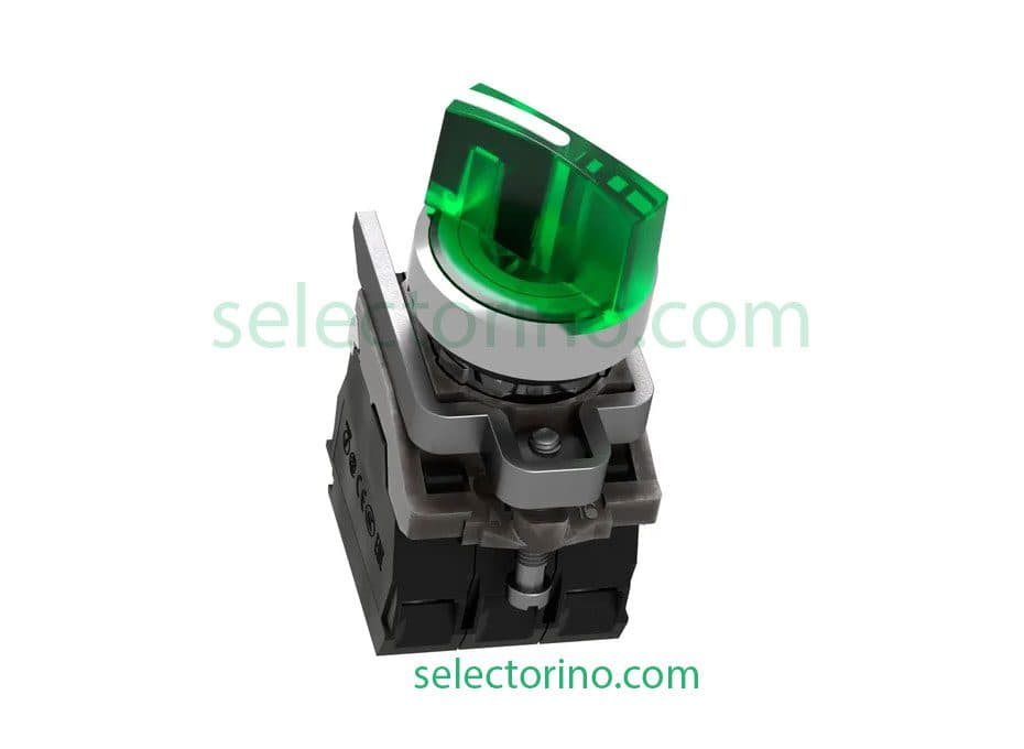 سلکتور چراغدار یکطرفه اشنایدر الکتریک Schneider XB4BK123M5 — تصویر ۳