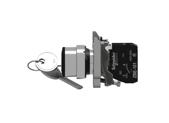 سلکتور فلزی یکطرفه سویچدار اشنایدر الکتریک Schneider XB4BG21 — تصویر ۴
