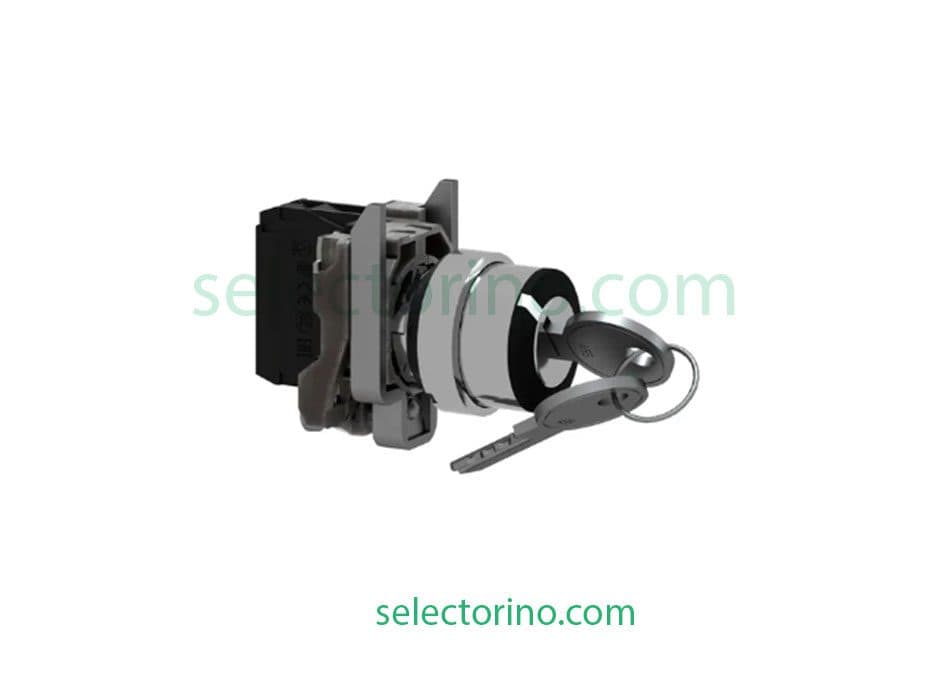 سلکتور فلزی یکطرفه سویچدار اشنایدر الکتریک Schneider XB4BG21