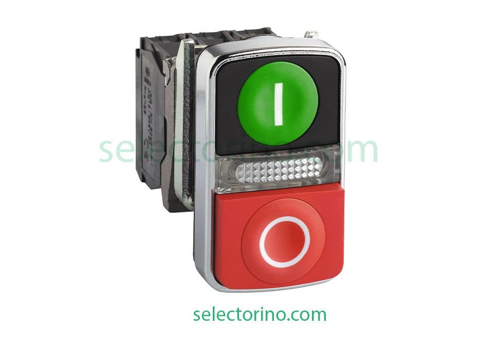 دوبل چراغدار فلزی اشنایدر الکتریک Schneider XB4BW73731M5