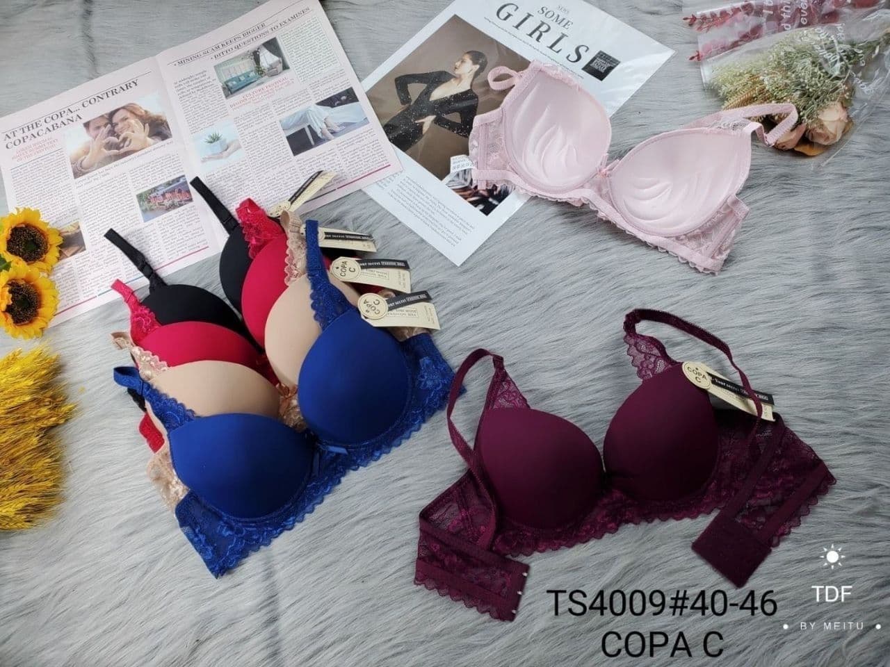سوتین اسفنجی کد4009فنرداربدون جک کاپCجین 6عددی