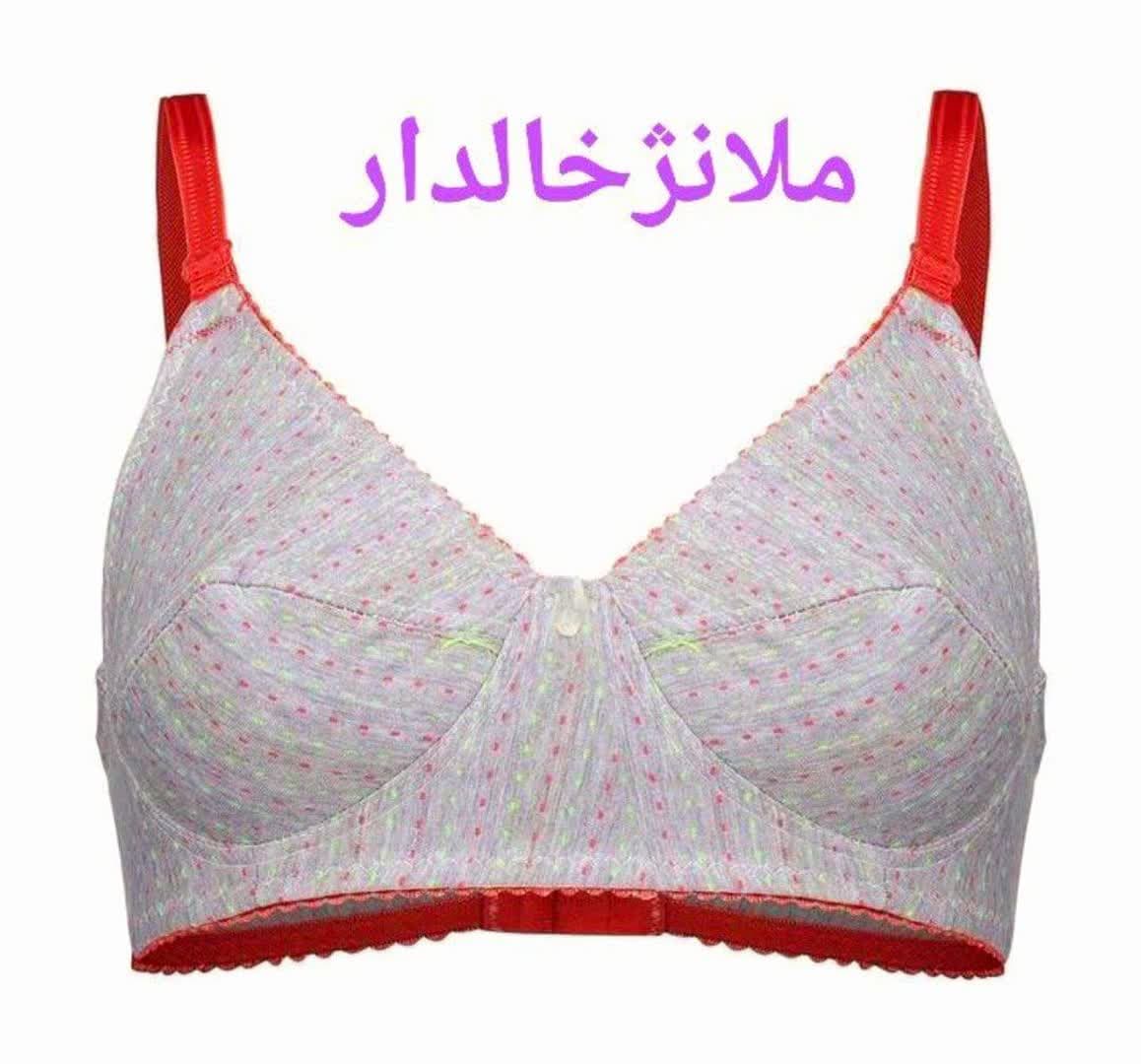 سوتین ملانژ زنانه خالدار جین 12عددی