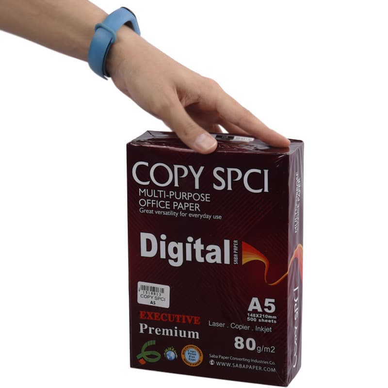 کاغذ A5 کپی SPCI دیجیتال 80 گرم بسته 500 عددی — تصویر ۳
