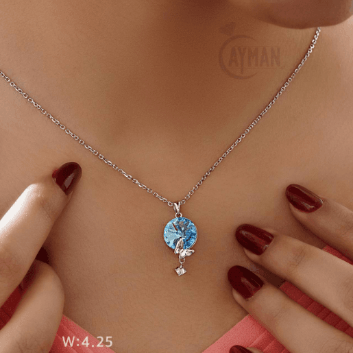 گردنبند سواروسکی طرح دایره کد BA75113