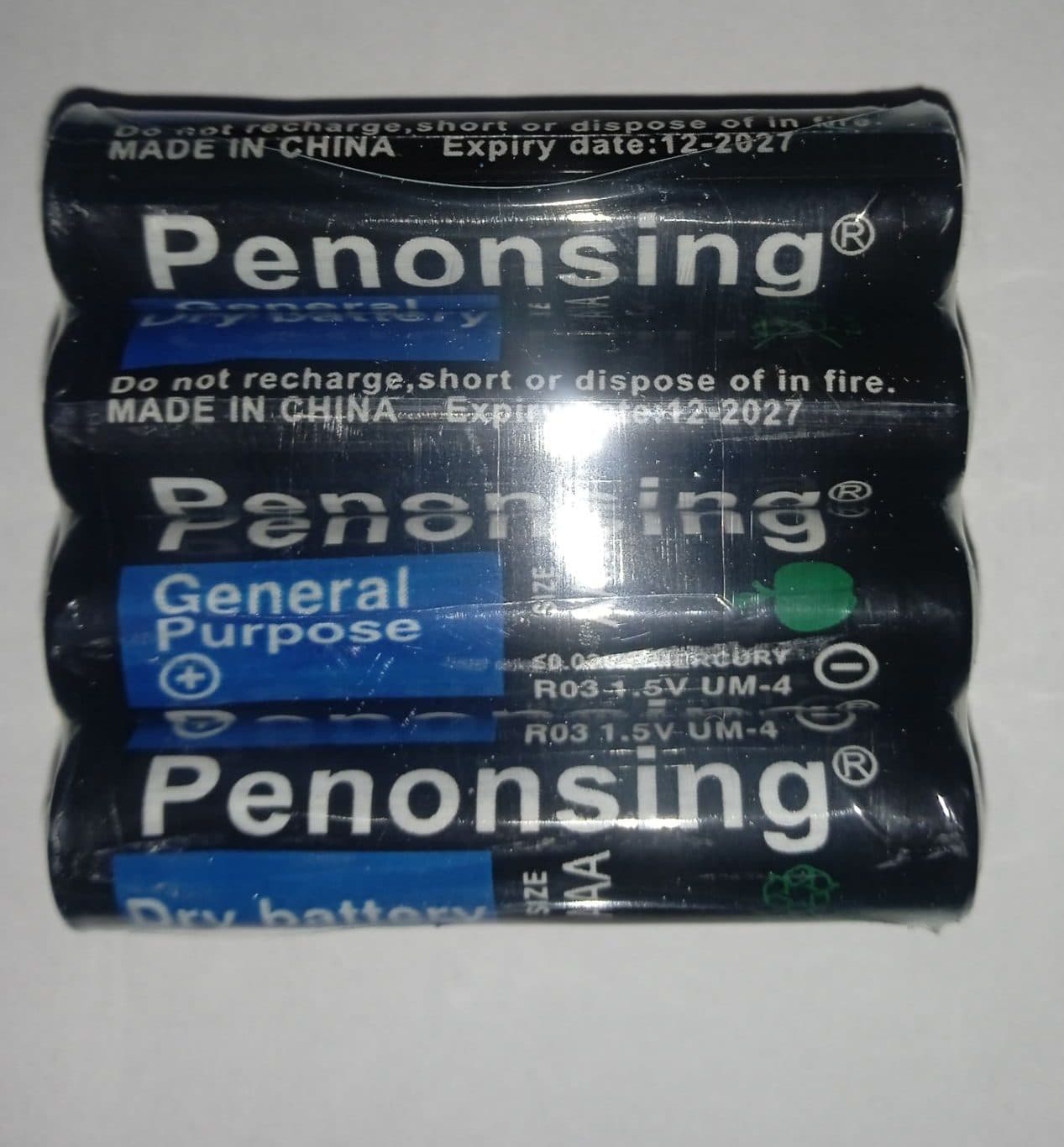 باتری نیم قلمی معمولی penonsing ( بسته 4 عددی)