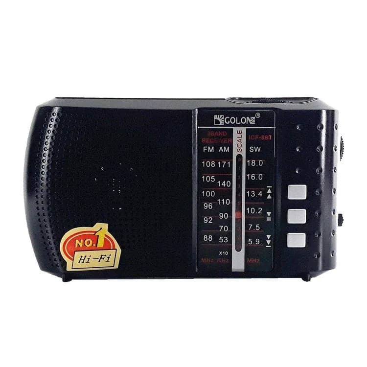 رادیو و اسپیکر بلوتوثی قابل حمل گولون مدل ICF-8BT – مشکی