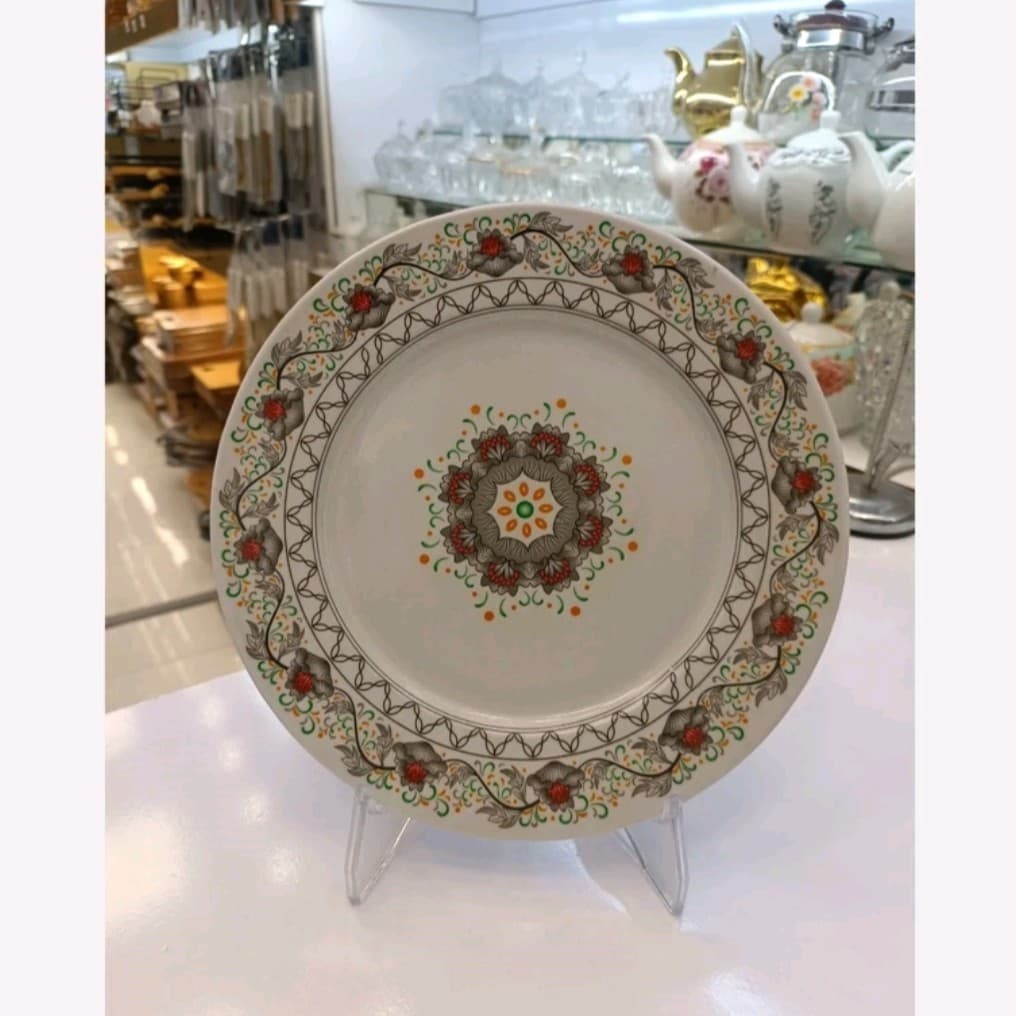 برنج خوری ملامین آیدا یزد طرح پیچک 714 ، 6 عددی