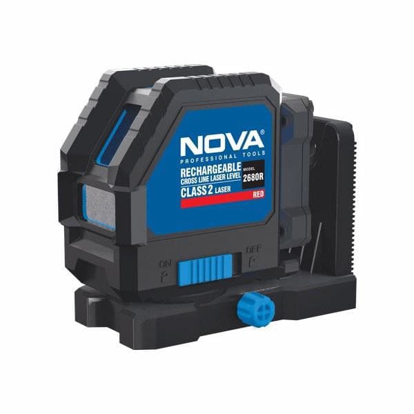 تراز لیزری شارژِی 2 خط قرمز نووا NOVA مدل 2680R
