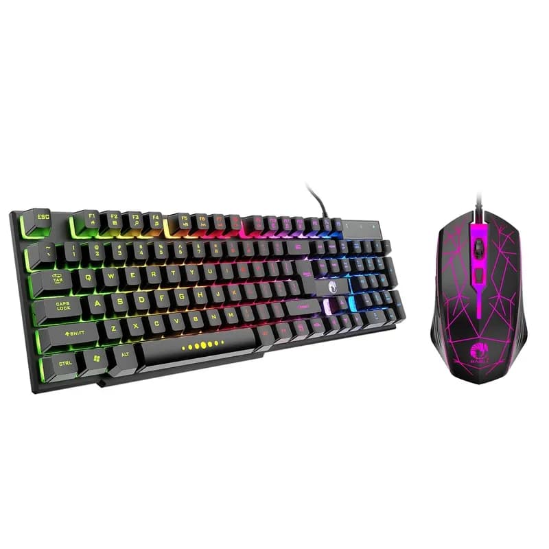 ست موس و کیبورد گیمینگ رایکو مدل RGB-t28