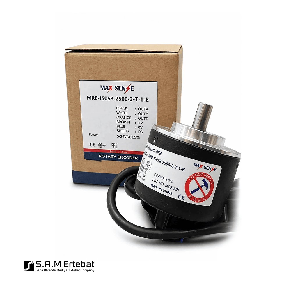 ‫انکودر 512 پالس Max Sense (MRE-150S8-512-3-T-1-E)