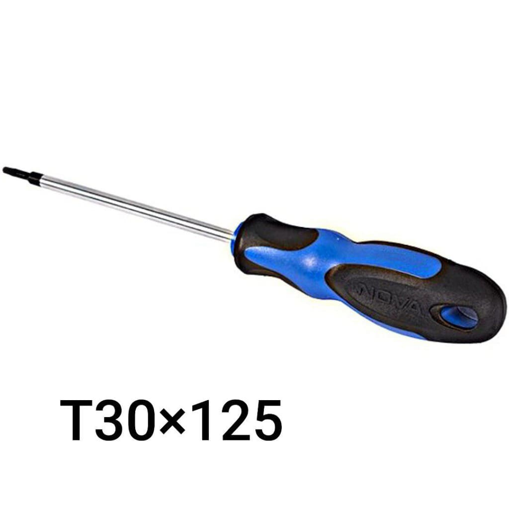 پیچ گوشتی دسته پلاستیکی 125×T30 ستاره ای نووا NOVA مدل 1644