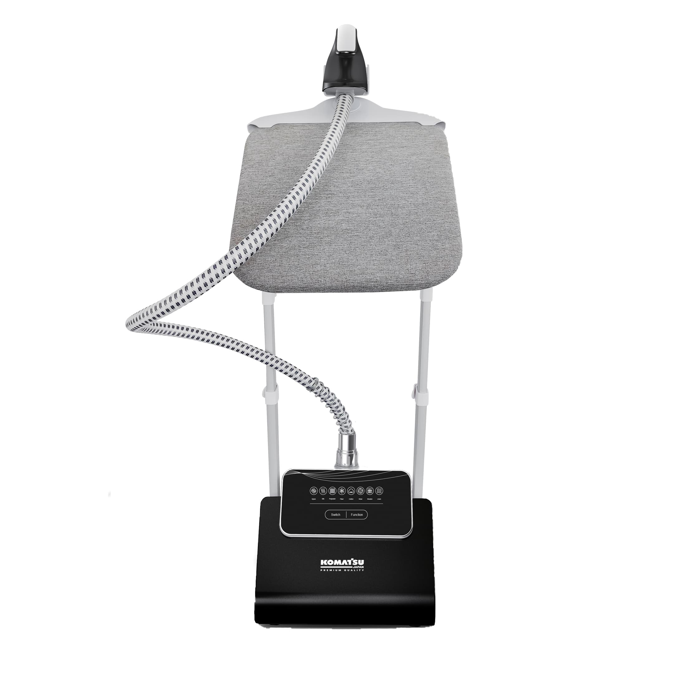 اتو بخار ایستاده دو پایه کوماتسو ژاپن مدل KJ-1111 | بخاردهی قدرتمند، طراحی حرفه‌ای، اتوکشی سریع
