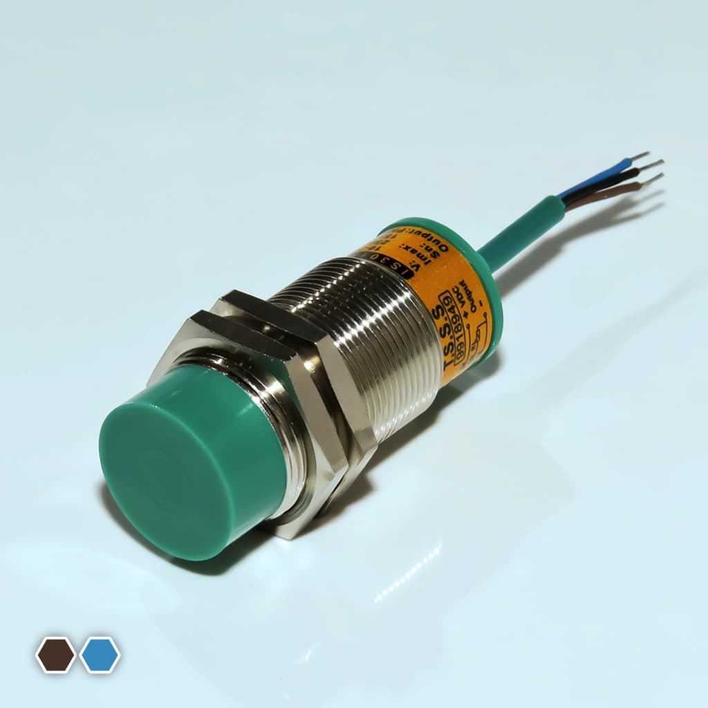 سنسور خازنی تبریز سنسور، NPN-NC-NO، قطر 30، چهار سیمه، فاصله تشخیص 25mm، کد CS3025-N